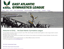 Tablet Screenshot of eaglgymnastics.com